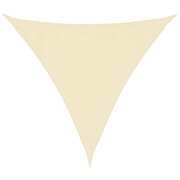 vidaXL Żagiel ogrodowy HDPE trójkątny 3,6x3,6x3,6 m Kremowy vidaXL 42290