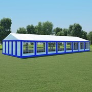 vidaXL Namiot ogrodowy, pawilon imprezowy PVC, 6x16 niebiesko-biały vidaXL 274961