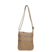 Beagles Torba na ramię z suwakami z przodu, kolor camelowy 15652 - 010 Beagles 15652 - 010