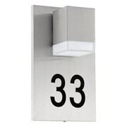 EGLO Zewnętrzny kinkiet LED Pardela 1, srebrny, 2,5 W, 93369 EGLO 93369