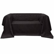 vidaXL Pokrowiec/Narzuta na kanapę micro zamsz brąz 270 x 350 cm vidaXL 130894