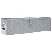 vidaXL Aluminiowa skrzynia, 80,5 x 22 x 22 cm, srebrna vidaXL 142937
