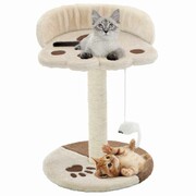 vidaXL Drapak dla kota z sizalowym słupkiem, 40 cm, beżowo-brązowy vidaXL 170543