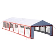 vidaXL Namiot imprezowy 12 x 6 m, czerwony vidaXL 160011