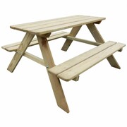 vidaXL Stół piknikowy dla dzieci 89x89,6x50,8 cm, drewno sosnowe FSC vidaXL 274307