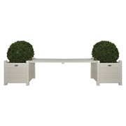 Esschert Design Donice połączone ławką, białe, CF33W Esschert Design CF33W