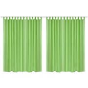 vidaXL Prosta zasłona 290 x 225 cm x2 ZIELONA vidaXL 130751