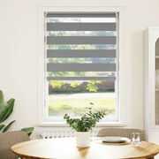 vidaXL Roleta Zebra (90 x 150 cm) Szara vidaXL 240207
