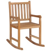 vidaXL Fotel bujany z litego drewna tekowego, 58x92,5x106 cm, brązowy vidaXL 44992