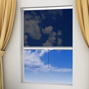 vidaXL Moskitiera zwijana na okna 120 x 170 cm, biała vidaXL 141572