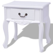 vidaXL Szafka nocna MDF biała vidaXL 242749