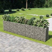 vidaXL Donica gabionowa z galwanizowanej stali, 450 x 50 x 100 cm vidaXL 143564