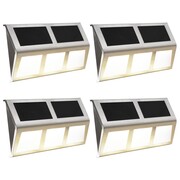 vidaXL Lampy solarne, 4 szt., ciepłe białe LED vidaXL 44418