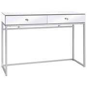 vidaXL Lustrzany stolik typu konsola, stal i szkło, 107x33x77 cm vidaXL 246659