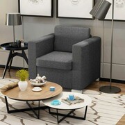 vidaXL Fotel tapicerowany ciemnoszary vidaXL 243582