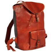 vidaXL Plecak z prawdziwej skóry, jasnobrązowy vidaXL 133306