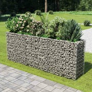 vidaXL Donica gabionowa z galwanizowanej stali, 270 x 50 x 100 cm vidaXL 143562
