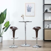 vidaXL Stołki barowe, 2 szt., plastikowe, brązowe vidaXL 246888