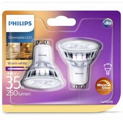 Philips Reflektory punktowe LED Classic, 2 szt., 4 W, 250 lumenów Philips 929001363831