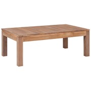 vidaXL Stolik kawowy z litego drewna tekowego, naturalny, 110x60x40 cm vidaXL 246955