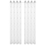 vidaXL Haftowane, przezierne zasłony, 2 szt., 140 x 225 cm, białe vidaXL 133135