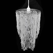 vidaXL Kryształowa lampa wisząca z abażurem, 26,5 x 50 cm vidaXL 241117