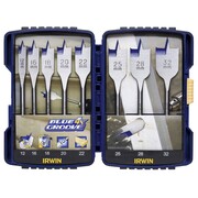 Irwin 8-częściowy zestaw wierteł płaskich Blue Groove 4X, 10506629 Irwin IR10506629