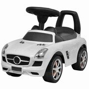 vidaXL Mercedes Benz - samochód zabawka dla dzieci napędzany nogami biały vidaXL 80089