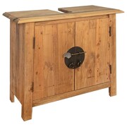 vidaXL Szafka łazienkowa pod umywalkę, drewno sosnowe, 70x32x63 cm vidaXL 246035