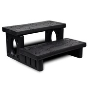 vidaXL Czarne schodki do SPA vidaXL 90717
