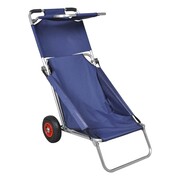 vidaXL Przenośny wózek i krzesło w jednym, składany, niebieski vidaXL 90446