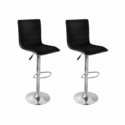 vidaXL Stołki barowe, 2 szt., czarne vidaXL 60246