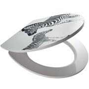 RIDDER Deska sedesowa Zebra z cichym zamykaniem, biała, 2211100 RIDDER 2211100
