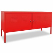 vidaXL Szafka pod telewizor, 118 x 40 x 60 cm, czerwona vidaXL 244477