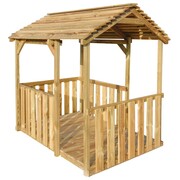vidaXL Ogrodowy domek do zabawy, 122,5x160x163 cm, drewno sosnowe FSC vidaXL 44906