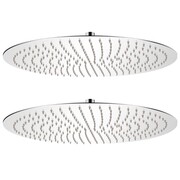 vidaXL Deszczownice ze stali nierdzewnej, 2 szt., Ø 50 cm vidaXL 275938
