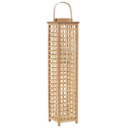 vidaXL Wiszący lampion na świece, bambusowy, naturalny vidaXL 246815