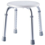 RIDDER Stołek łazienkowy, okrągły, biały, do 150kg, A00603101 RIDDER A00603101