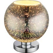 GLOBO Lampa stołowa KOBY 3D Effect, szkło, chrom, 25x28 cm, 15845T1 GLOBO 15845T1