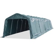 vidaXL Przenośny namiot dla bydła, PVC, 550 g/m², 3,3 x 12,8 m, zielony vidaXL 274949