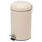 Perel Kosz na śmieci z pedałem, okrągły, 12 L, kremowy, HP100103 Perel HP100103