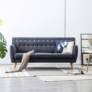 vidaXL 3-osobowa sofa tapicerowana tkaniną, 172x70x82 cm, ciemnoszara vidaXL 247125