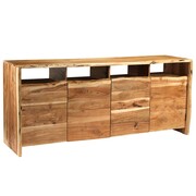 vidaXL Komoda z drewna akacjowego o naturalnej krawędzi, 180x43x77 cm vidaXL 246131