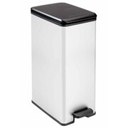 Curver Kosz na śmieci Deco, 40 L, z pedałem, srebrny, 240640 Curver 240640