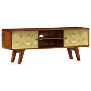 vidaXL Szafka pod telewizor, lite drewno sheesham, 120 x 30 x 45 cm vidaXL 246345