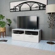 vidaXL Szafka pod TV z płyty wiórowej, 95 x 35 x 36 cm, biała vidaXL 244867