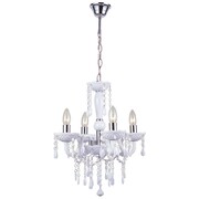GLOBO Żyrandol CUIMBRA, akryl i chrom, biały, 63113-4 GLOBO 63113-4
