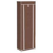 vidaXL Półka na buty z materiału (162 x 57 x 29 cm), brąz vidaXL 240492