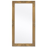 vidaXL Lustro ścienne w stylu barokowym, 120x60 cm, złote vidaXL 243684