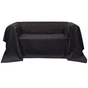 vidaXL Pokrowiec/Narzuta na kanapę micro zamsz antracyt 140 x 210 cm vidaXL 130895